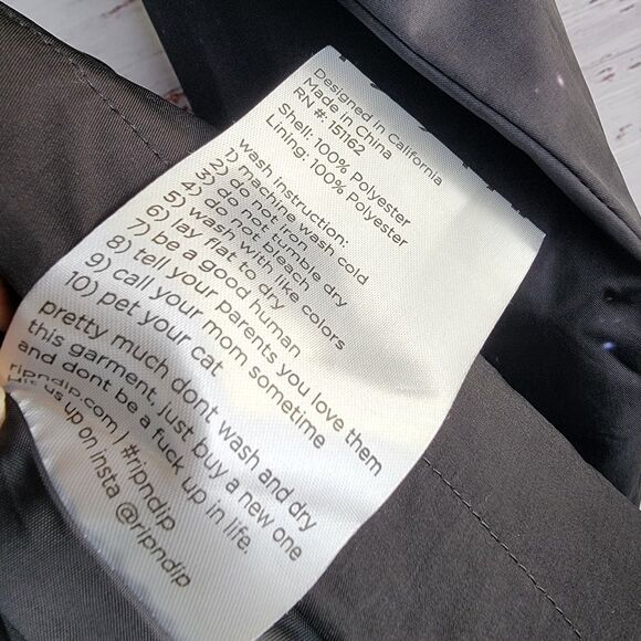 RIPNDIP MENS SIZE S GALAXY GYPSY ANORAK JACKET BLACK HOODED STARS CAT - Picture 10 of 15